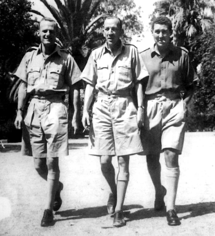 John Perry, Noel Coward, Anthony Quayle noel-coward-john-perry-anthony-quayle