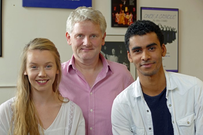 Lauren Lyle, Luke Pierre and Richard Edwards